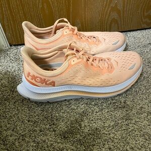 Hoka Women's Kawana Running Peach Coral Athletic Shoes